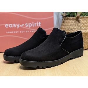 Easy Spirit Halsey Black Closed Toe Slip-On Casual Loafers Women's Size 7.5 NIB